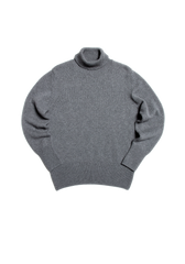 The Cashmere Submariner Rollneck - Cobble Grey