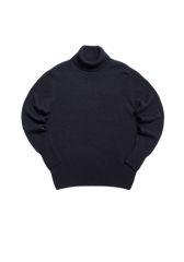The Cashmere Submariner Rollneck - Midnight
